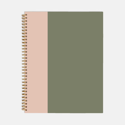 Softcover Pink Avocado Notebook Spiral 8.5 x 11