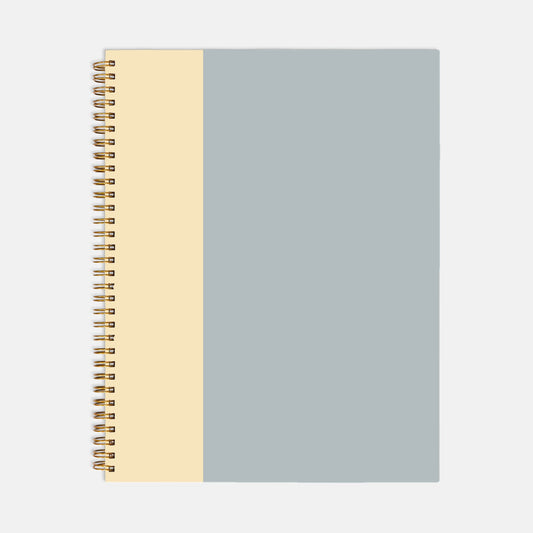 Softcover Blu Notebook  Spiral 8.5 x 11
