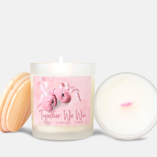 Limited Edition (Pink Wooden Wick) Candle "Faith"