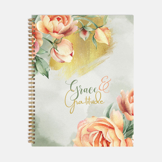 Softcover Grace & Gratitude Notebook Spiral 8.5 x 11