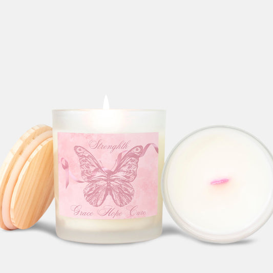 Limited Edition (Pink Wooden Wick) Candle, "Hope"